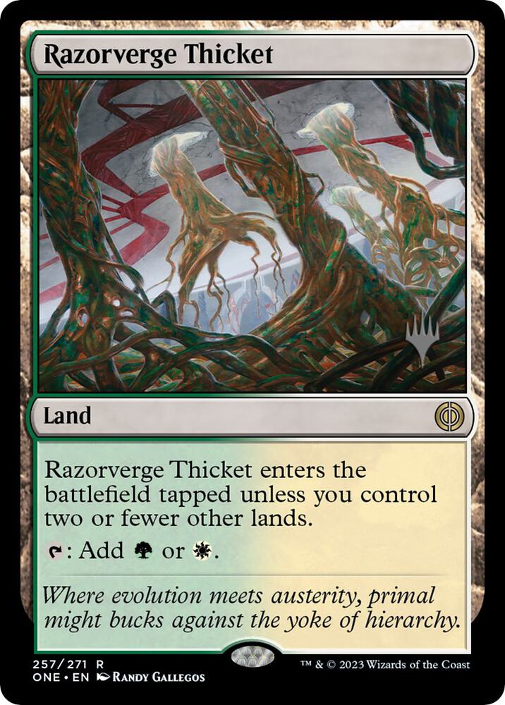 Razorverge Thicket (257) [Phyrexia: All Will Be One Promos]
