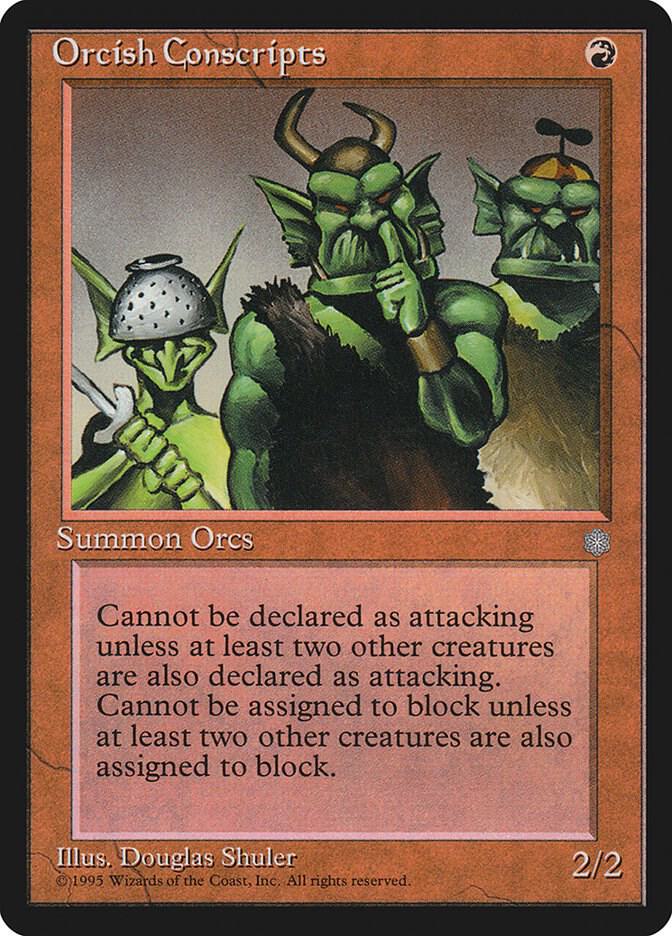 Orcish Conscripts (206) [Ice Age]