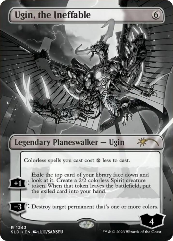 Ugin, the Ineffable (Borderless) (1243) [Secret Lair Drop] [Borderless]