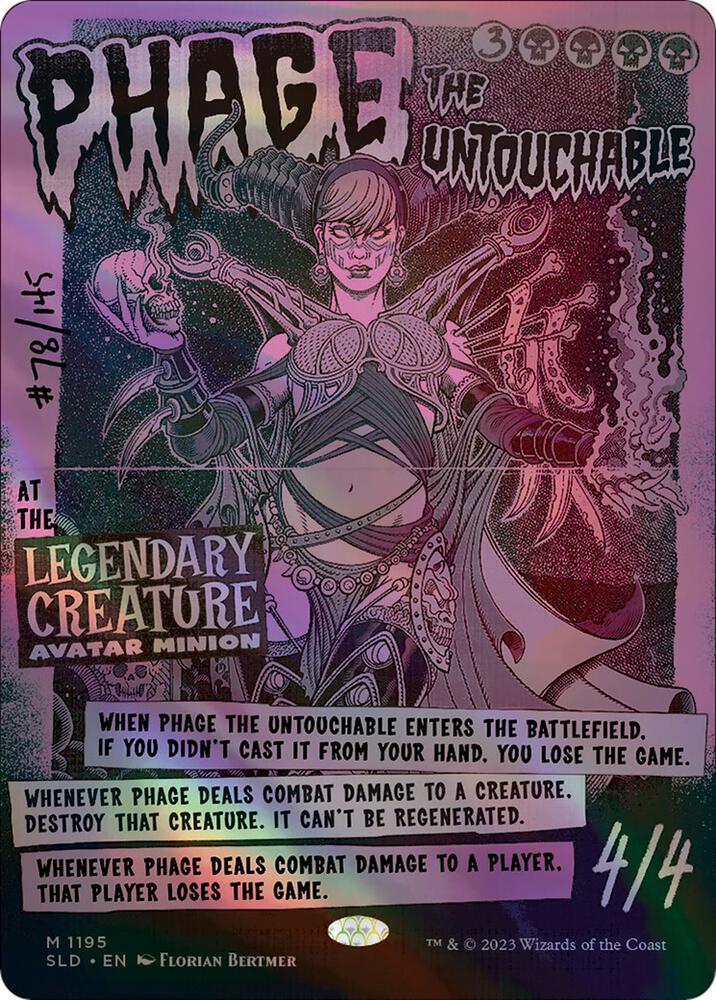 Phage the Untouchable (1195) [Secret Lair Drop] [Borderless]
