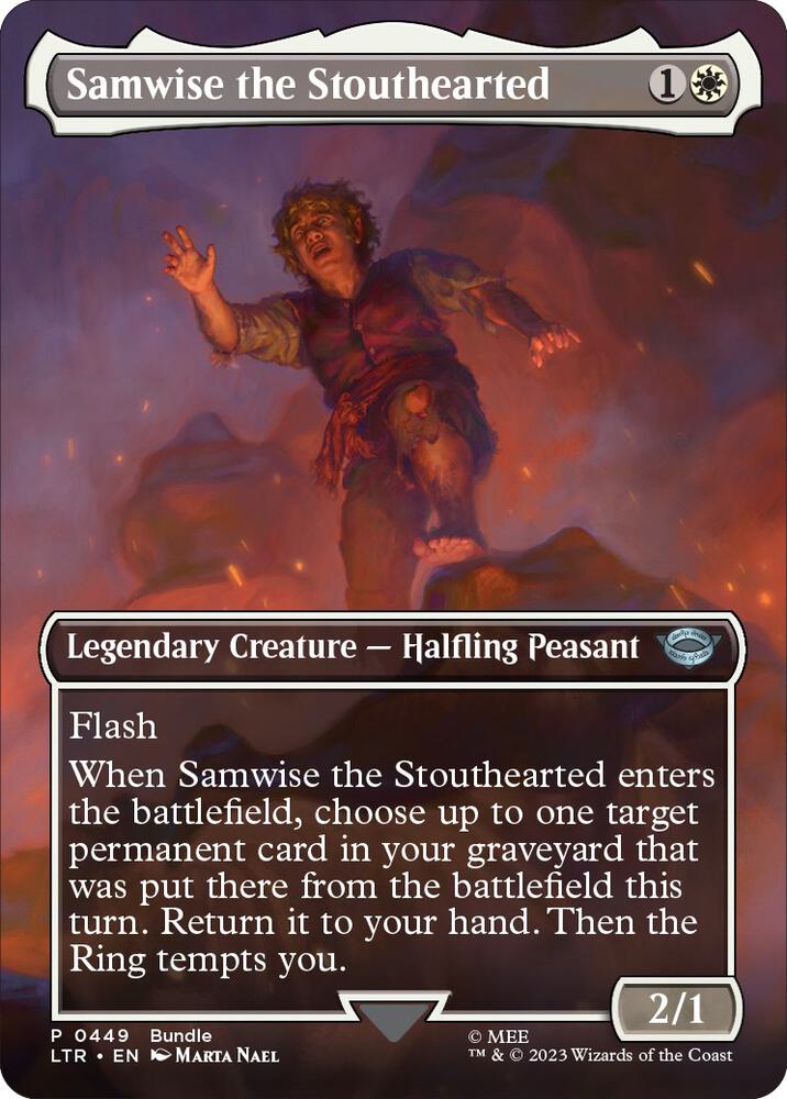 Samwise the Stouthearted (Borderless) (LTR Bundle) (449) [Unique and Miscellaneous Promos] [Borderless]