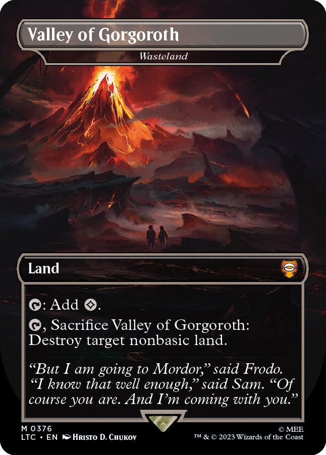 Valley of Gorgoroth - Wasteland (Borderless) (376) [Tales of Middle-earth Commander] [Borderless]