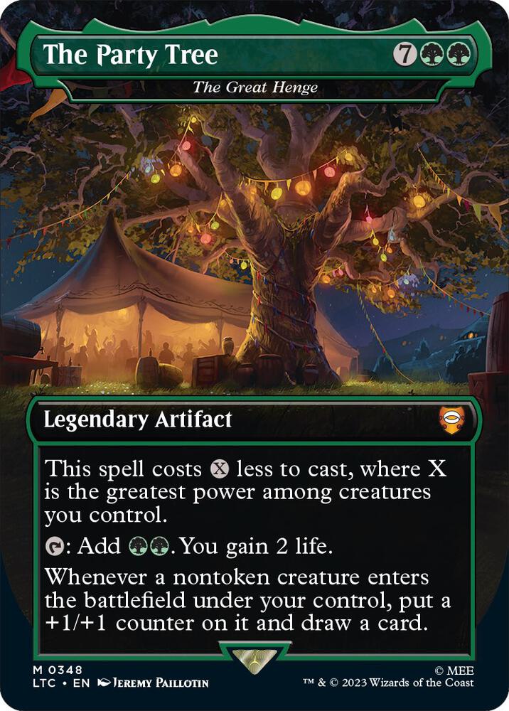 The Party Tree - The Great Henge (Borderless) (348) [Tales of Middle-earth Commander] [Borderless]