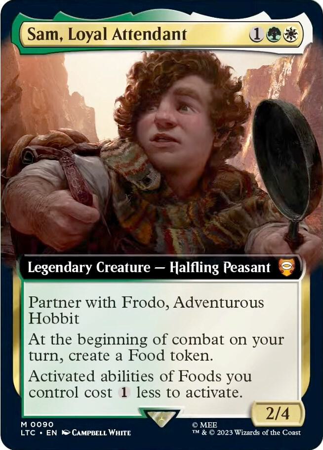 Sam, Loyal Attendant (Extended Art) (90) [Tales of Middle-earth Commander] [Extended Art]