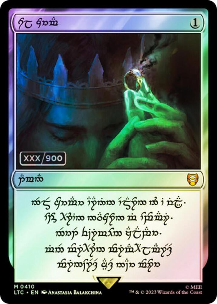 Sol Ring - Human (0410) (Serial Numbered) [Tales of Middle-earth Commander]