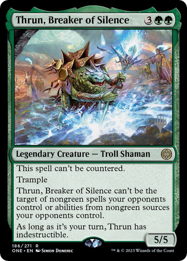 Thrun, Breaker of Silence (186) [Phyrexia: All Will Be One Promos]