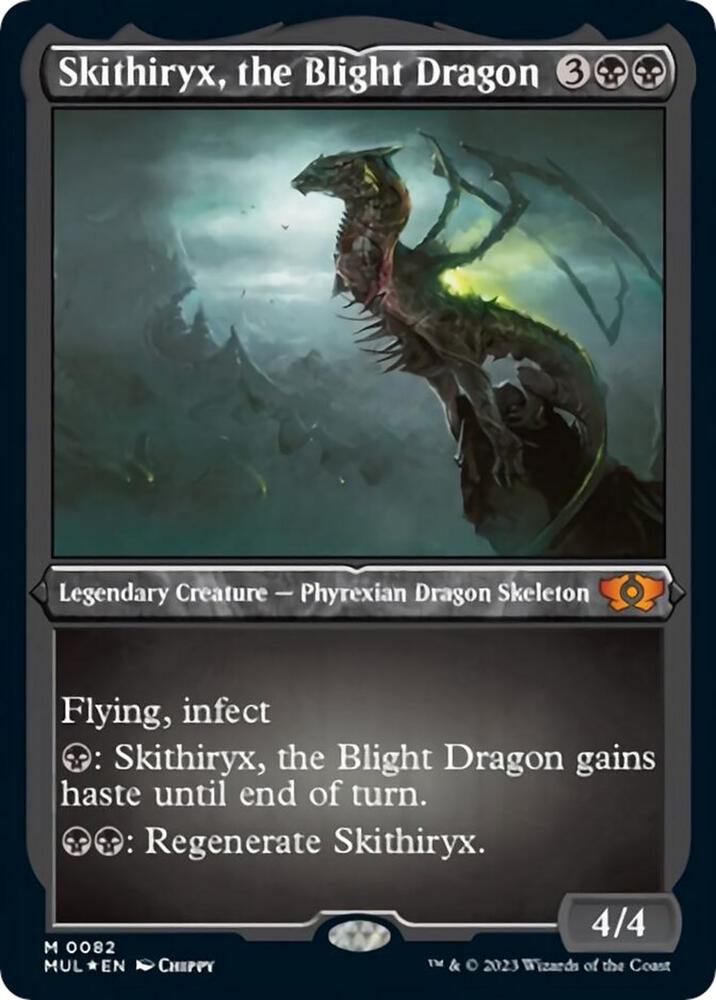 Skithiryx, the Blight Dragon (Foil Etched) (82) [Multiverse Legends]