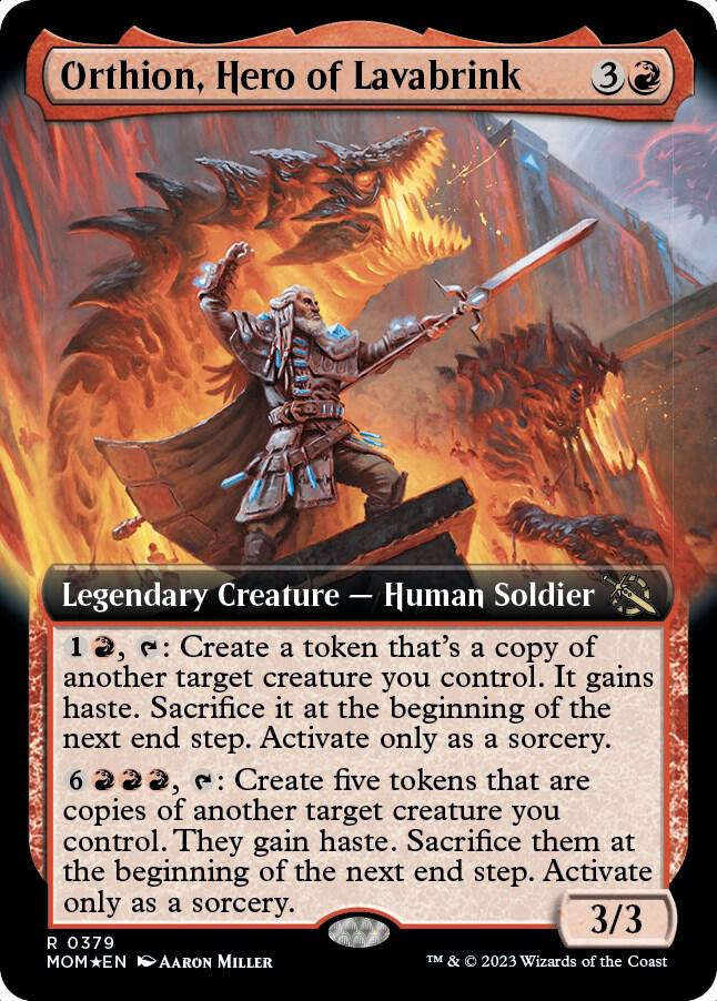 Orthion, Hero of Lavabrink (Extended Art) (379) [March of the Machine] [Extended Art]