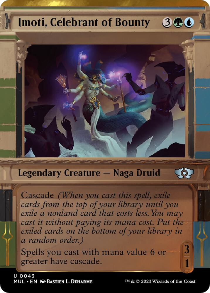 Imoti, Celebrant of Bounty (43) [Multiverse Legends] [Showcase, Borderless]