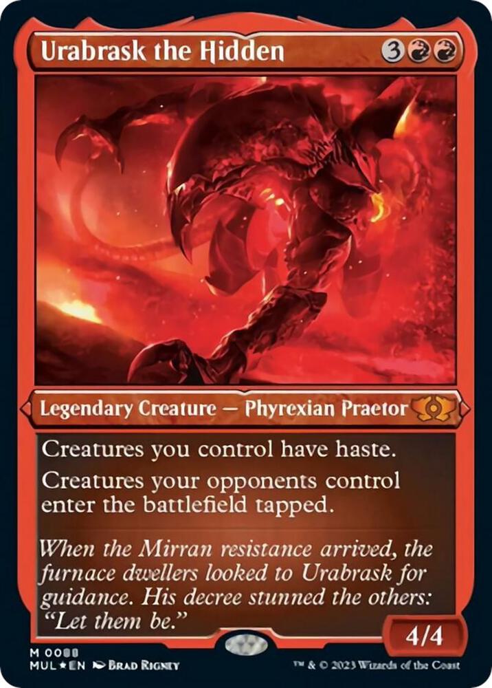 Urabrask the Hidden (Foil Etched) (88) [Multiverse Legends]