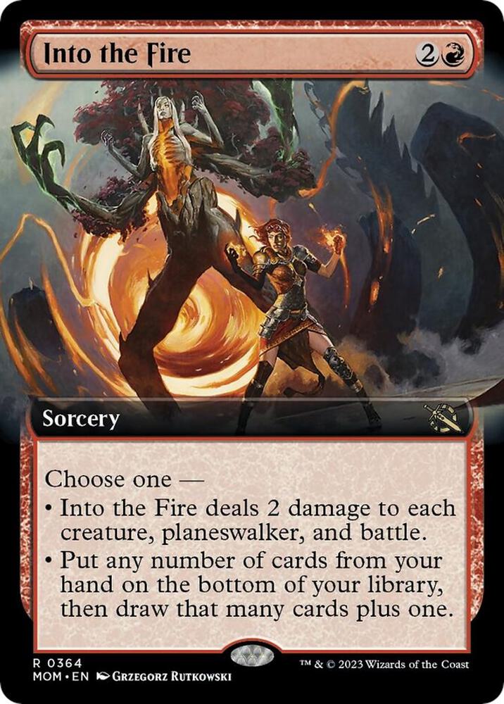 Into the Fire (Extended Art) (364) [March of the Machine] [Extended Art]