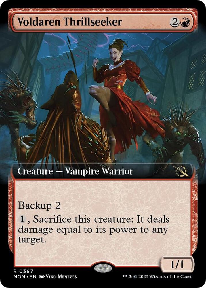 Voldaren Thrillseeker (Extended Art) (367) [March of the Machine] [Extended Art]
