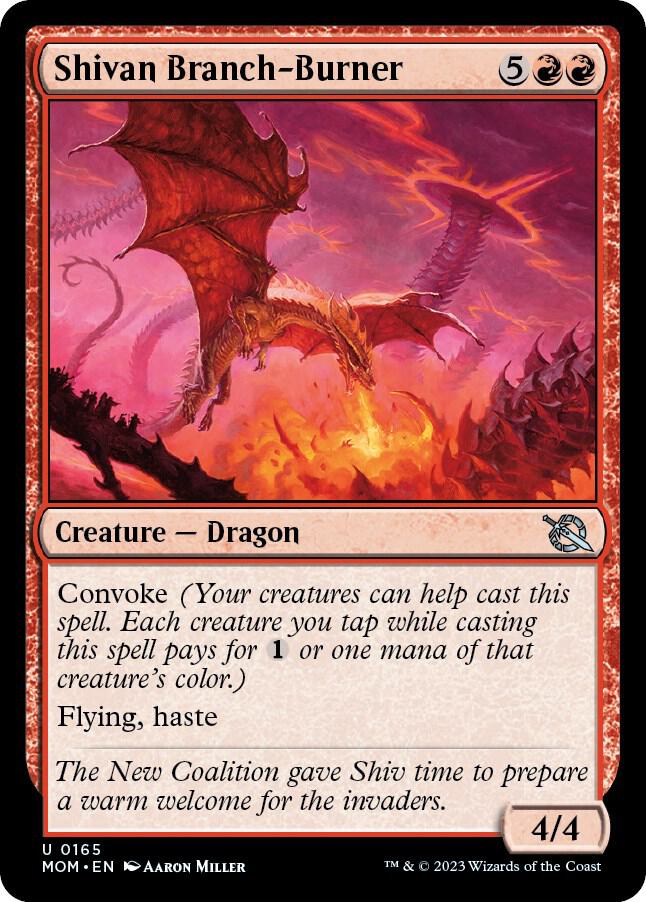 Shivan Branch-Burner (165) [March of the Machine]
