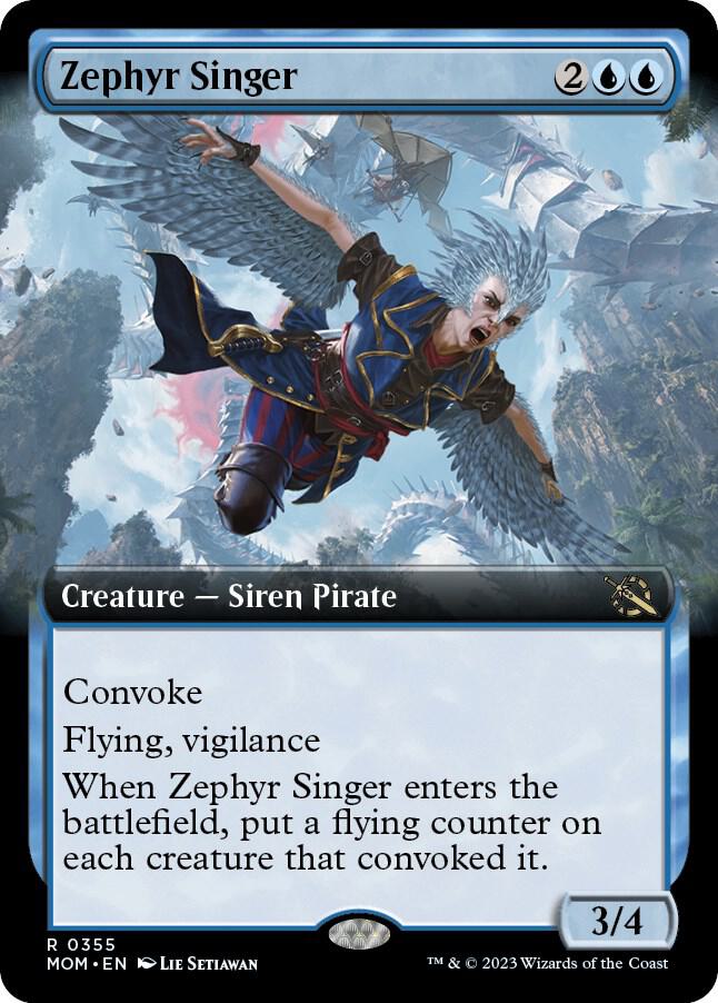 Zephyr Singer (Extended Art) (355) [March of the Machine] [Extended Art]