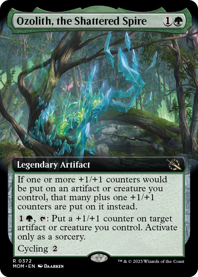 Ozolith, the Shattered Spire (Extended Art) (372) [March of the Machine] [Extended Art]