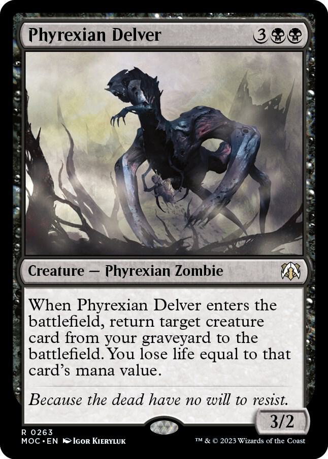 Phyrexian Delver (263) [March of the Machine Commander]