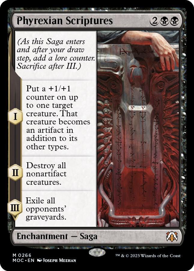 Phyrexian Scriptures (266) [March of the Machine Commander]