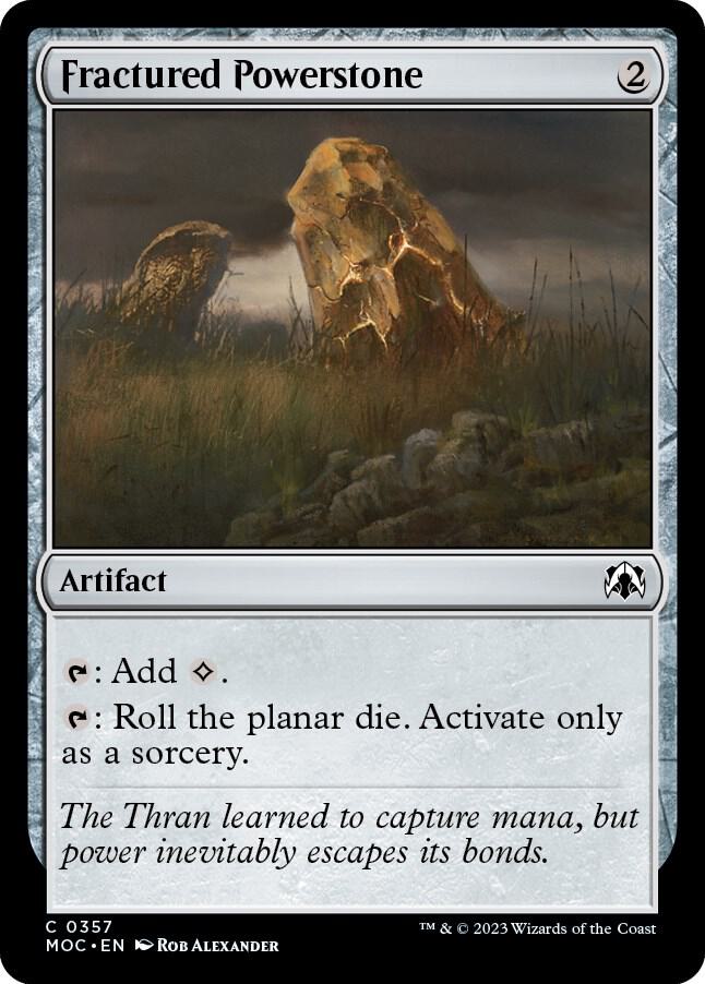 Fractured Powerstone (357) [March of the Machine Commander]