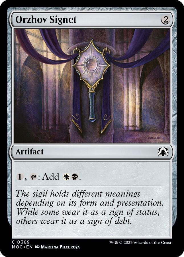Orzhov Signet (369) [March of the Machine Commander]