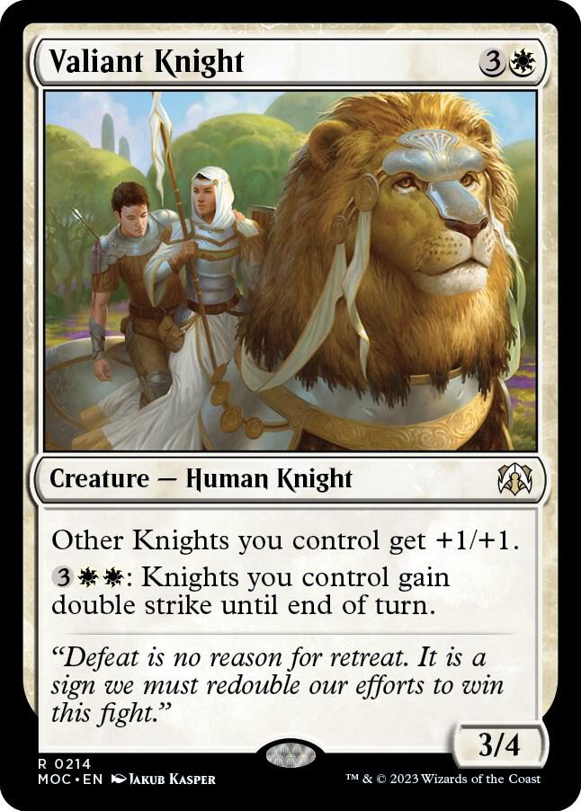 Valiant Knight (214) [March of the Machine Commander]