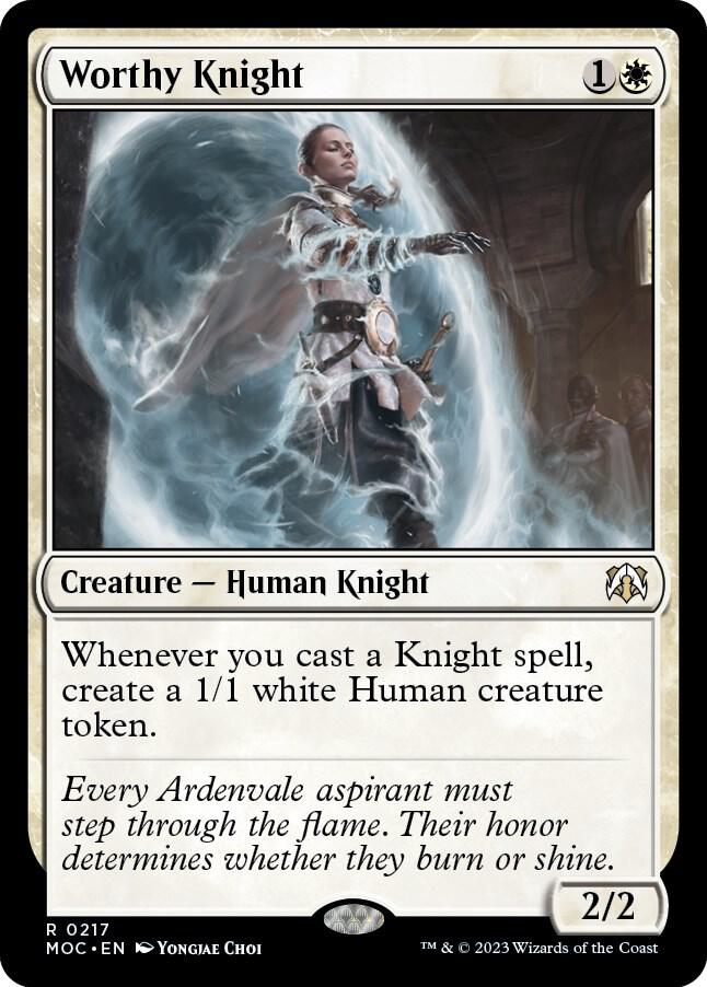 Worthy Knight (217) [March of the Machine Commander]