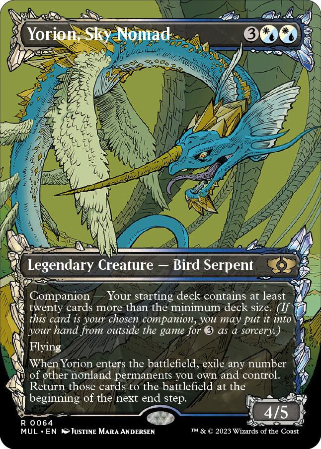 Yorion, Sky Nomad (64) [Multiverse Legends] [Showcase, Borderless]