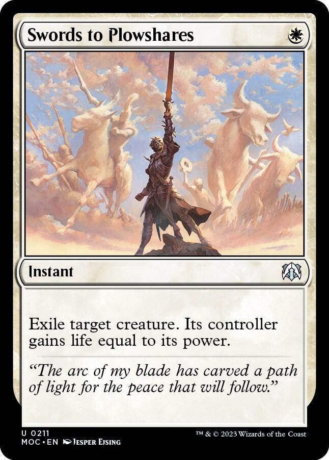 Swords to Plowshares (211) [March of the Machine Commander]
