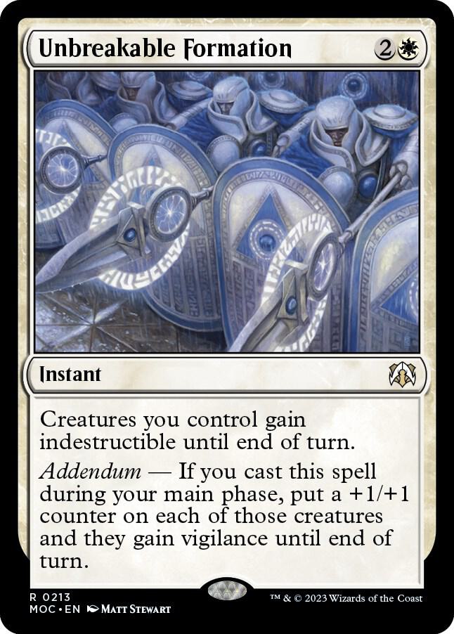 Unbreakable Formation (213) [March of the Machine Commander]