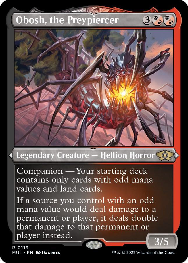 Obosh, the Preypiercer (Foil Etched) (119) [Multiverse Legends]