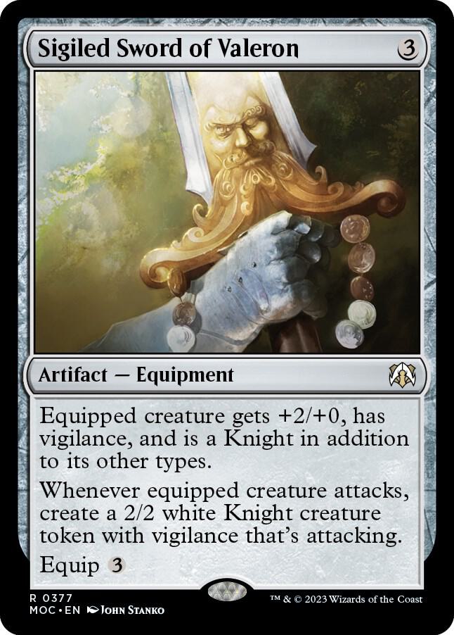 Sigiled Sword of Valeron (377) [March of the Machine Commander]