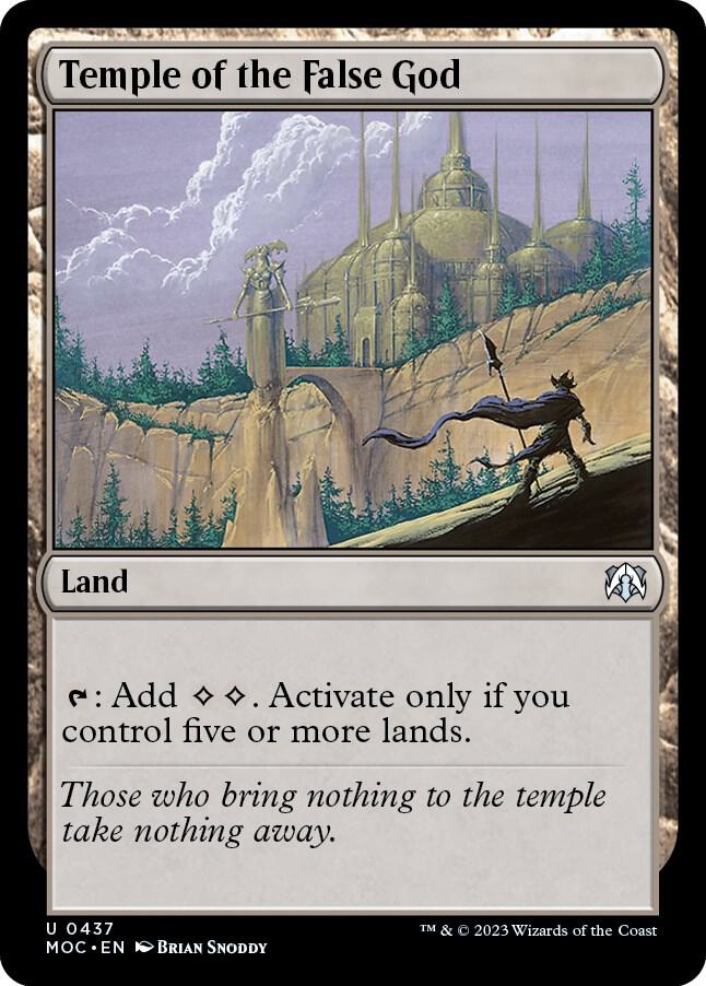 Temple of the False God (437) [March of the Machine Commander]
