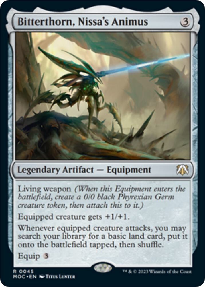 Bitterthorn, Nissa's Animus (45) [March of the Machine Commander]