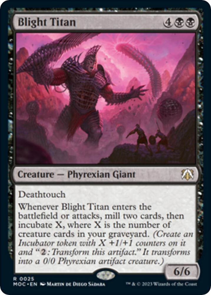 Blight Titan (25) [March of the Machine Commander]