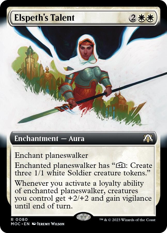 Elspeth's Talent (Extended Art) (80) [March of the Machine Commander] [Extended Art]