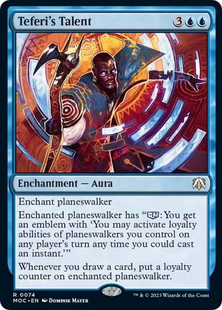 Teferi's Talent (74) [March of the Machine Commander]