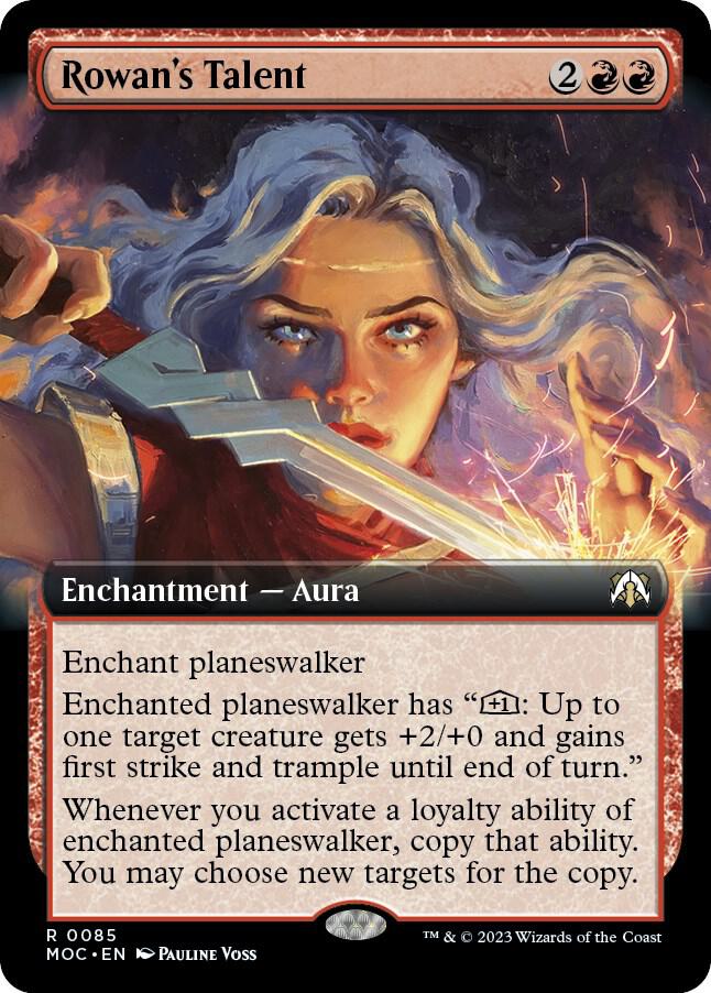 Rowan's Talent (Extended Art) (85) [March of the Machine Commander] [Extended Art]