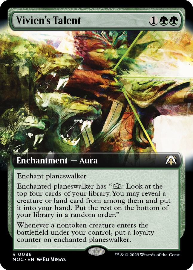 Vivien's Talent (Extended Art) (86) [March of the Machine Commander] [Extended Art]