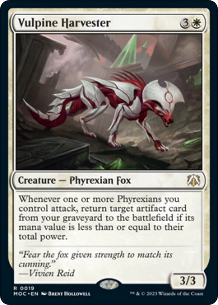 Vulpine Harvester (19) [March of the Machine Commander]