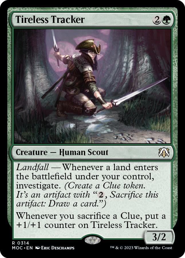 Tireless Tracker (314) [March of the Machine Commander]