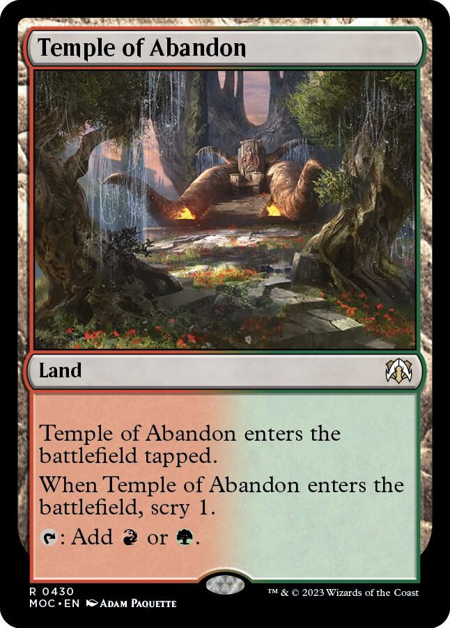 Temple of Abandon (430) [March of the Machine Commander]