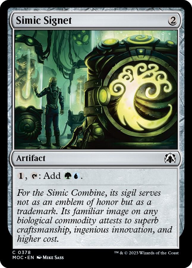 Simic Signet (378) [March of the Machine Commander]