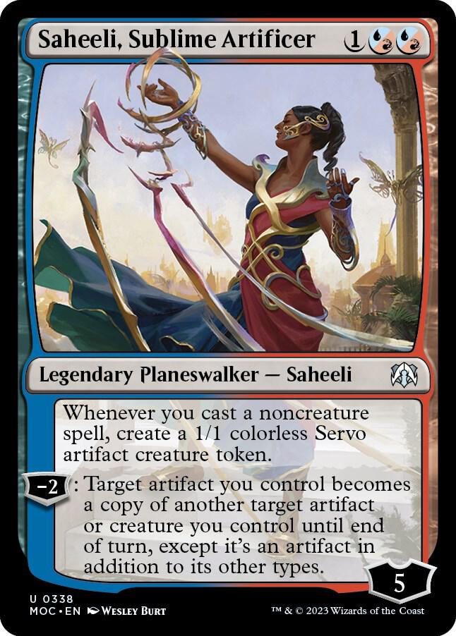 Saheeli, Sublime Artificer (338) [March of the Machine Commander]