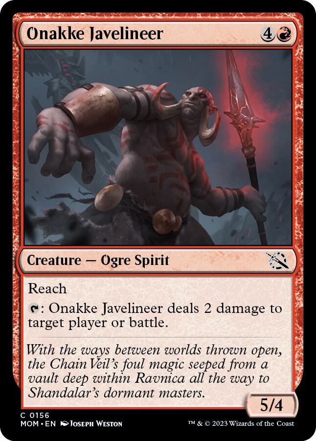 Onakke Javelineer (156) [March of the Machine]