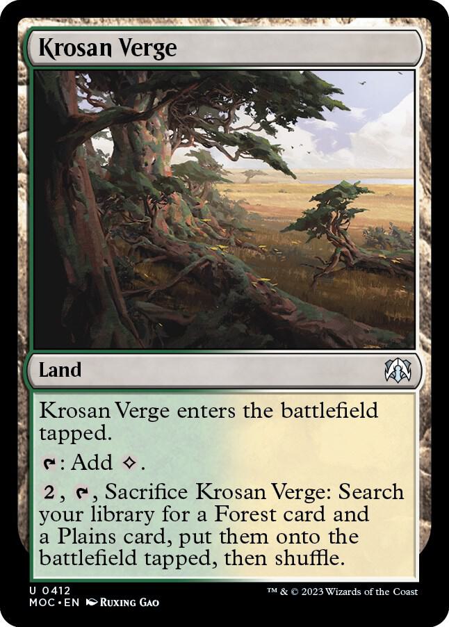 Krosan Verge (412) [March of the Machine Commander]