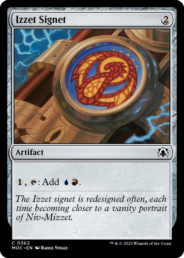 Izzet Signet (362) [March of the Machine Commander]