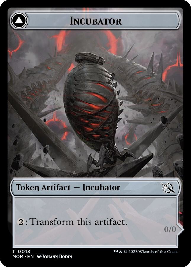 Incubator (0018) // Phyrexian (0018) Double-Sided Token [March of the Machine]