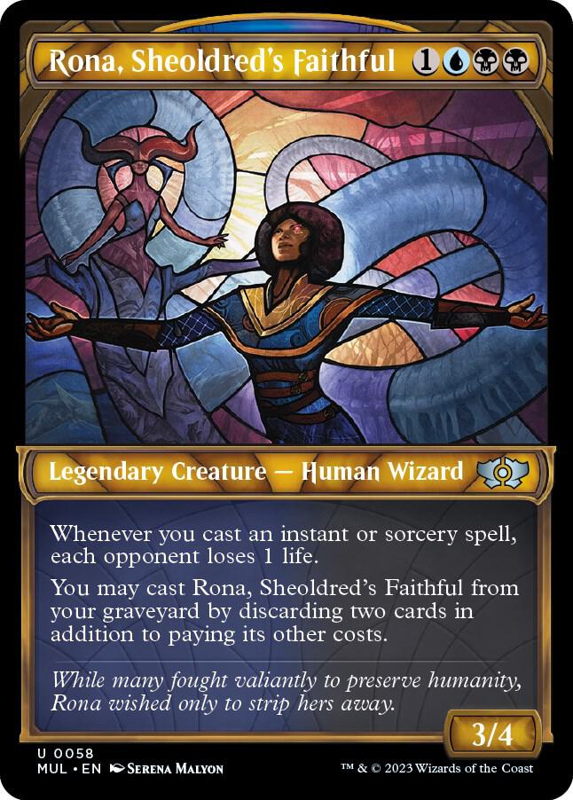 Rona, Sheoldred's Faithful (58) [Multiverse Legends] [Showcase]