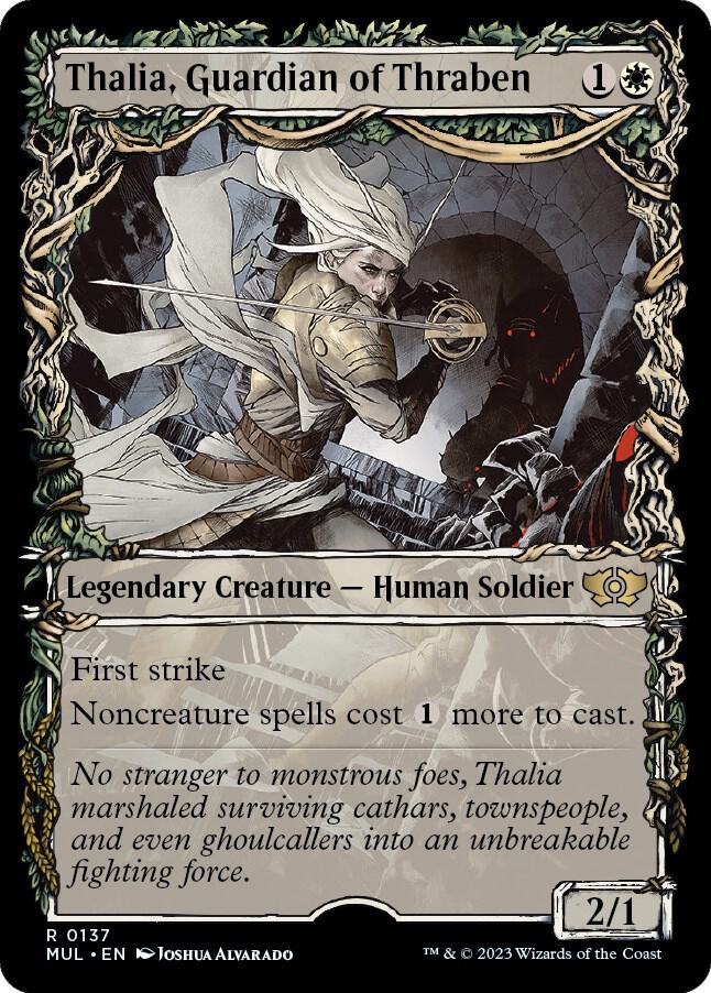 Thalia, Guardian of Thraben (Halo Foil) (137) [Multiverse Legends] [Showcase]
