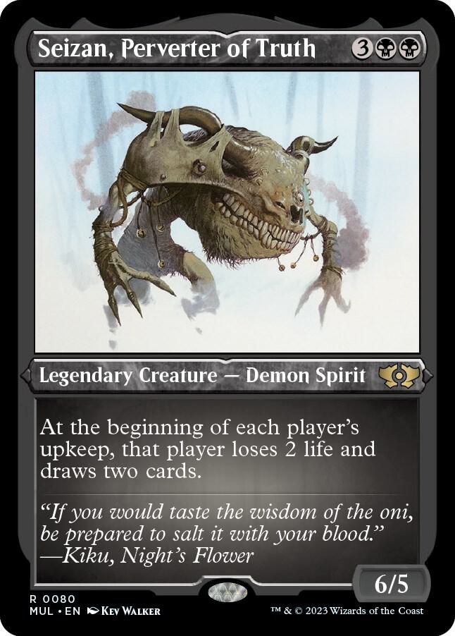 Seizan, Perverter of Truth (Foil Etched) (80) [Multiverse Legends]