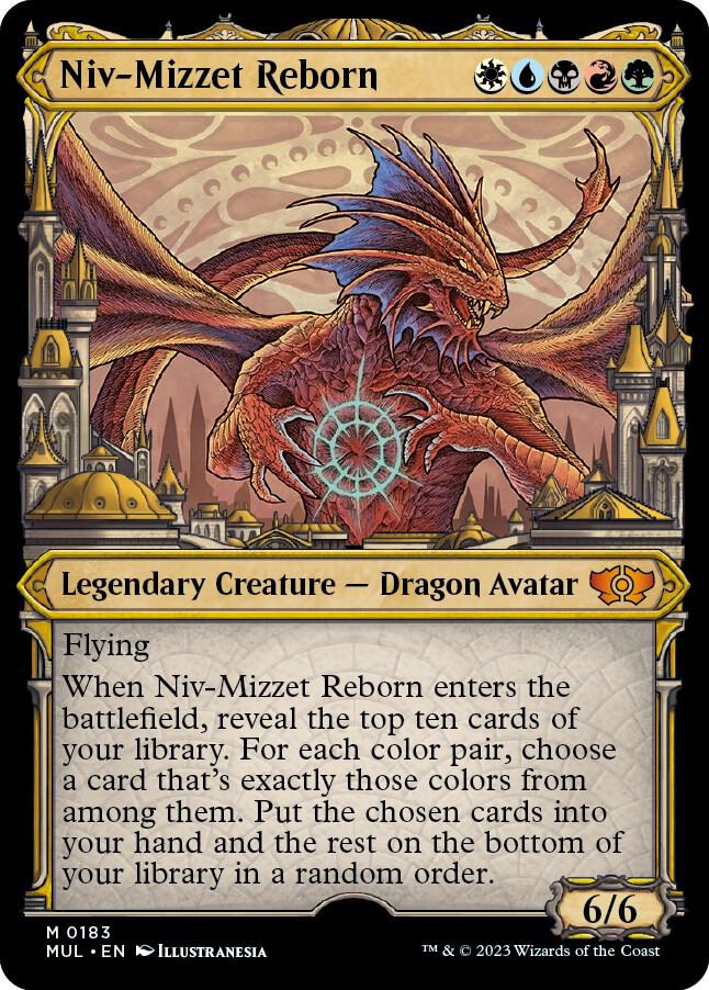 Niv-Mizzet Reborn (Halo Foil) (183) [Multiverse Legends] [Showcase]